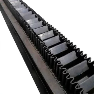 0.8 m Rubber Belt Conveyor with Corrugated Sidewall and Steep Angle for Inclined Material Handling