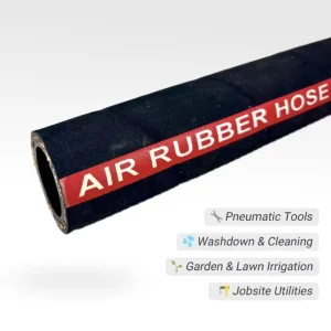 1 2″ 3 4″ 1″ Air Water Rubber Hose Low Pressure Universal for Water Air Transfer System