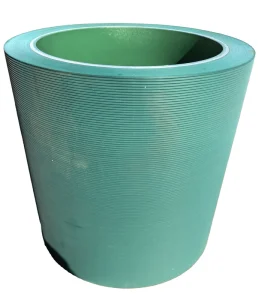 10 Inch KEPDM Blue Rice Rubber Roller for Rice Huller Machine with Cast Iron Drum