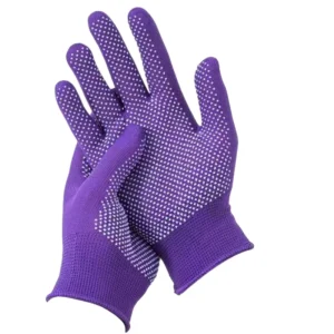 10 Needle Cotton Thread PVC Gloves Non-Slip Glue Dots Labor Protection Construction Site Work Gloves Wool Dot Beads