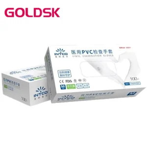 100 Disposable Medical Gloves for Inspection Rubber PVC Powder Free Food Grade Latex Protective Transparent