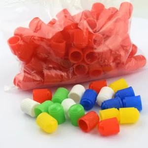 100Pcs Set Universal Car Auto Bicycle Tire Tyre Valve Stem Dust Caps Plastic Cover