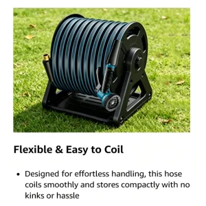 100ft Garden Hose Lightweight Flexible Water Hose Abrasion Resistant Kink Free Durable Sturdy Hoses
