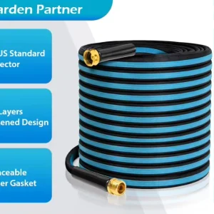 100ft Lightweight Flexible Water Hose Abrasion Resistant Kink Free Durable Sturdy Hoses for OutdoorConvenient Storage