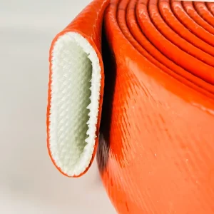 105mm Red Oxide Silicone Coated Glass Fire Protection Sleeving