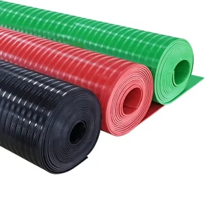 10KV High-Voltage Insulating Anti-Slip Rubber Floor Mat, 5mm, Flat Surface, Model JYJD-01