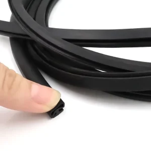 10M Aluminum Door Window Sealed Plastic Strips 4/5/6/7mm Bottom Width Automotive Rubber Type