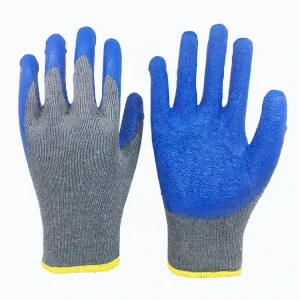 10g Cotton Shell Latex Coated Construction Safety Work Labor Gloves