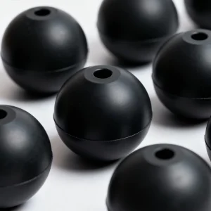 10mm 50mm Rubber Ball with Hole in Different Sizes Cutting Processing Available