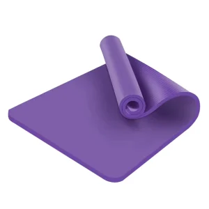 10mm Thick NBR Anti Slip Yoga Mat with Carrying Bag 185cm Length Folding Eco Friendly for Pilates & Gym Exercise