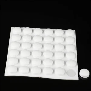 12.7*12.7*3mm Sticky Bumpons Non Slip Silicone Cushioning Adhesive Rubber Door Stopper