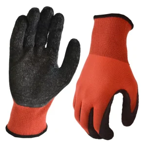 13 Pin Nylon Dipped Rubber Foam Gloves Non Slip Strong Labor Protection Hanging Safety Gloves for Construction Work
