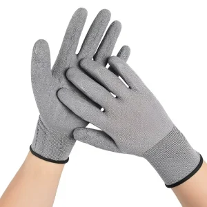 13 pin Nylon Dipped Latex Wrinkle Knit Wrist Labor Gloves Wear resistant Non slip Breathable Construction Site Rubber Gloves