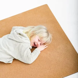 130X100cm Eco-friendly Natural Rubber Cork Yoga Mat Children’s Play Mat Kid Cork Yoga Mat