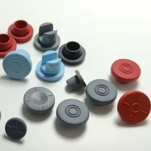 13mm 20mm Grey Red Blue Butyl Rubber Non Spill Medical Stoppers with Crimp Closure for Injection Vials