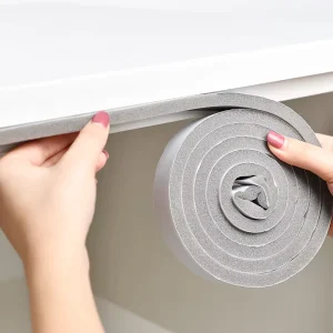 *15*10 mm Grey Color Soft PU Foam Window and Door Wind Prevent Sealing Strip