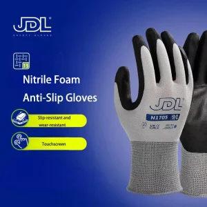 15 Gauge Nitrile Working Glove Smooth Coated Work Glove With CE Certified
