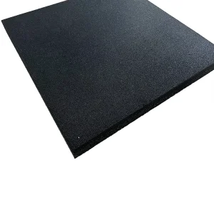 15mm Recycled EPDM Color Flecks Pure Black Eco Friendly Waterproof Interlocking Outdoor Gym Rubber Floor Tile Mat 5
