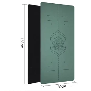 185cm Rectangular Frosted Natural Rubber Yoga Mat Non slip Women’s Tasteless Thickened Professional Fitness Mat Posture Guidance
