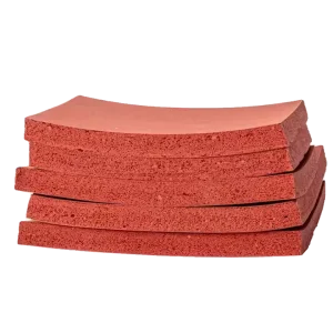 1mm 100mm Thick Inflaming Retarding Natural Industrial Flexible High Temperature Rubber Foam Board Silicone Sheet for Electronic