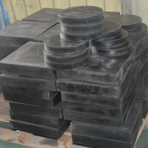 200*200 mm Natural Rubber Bridge Support Plate, 60 Shore A Hardness, Shock Absorption