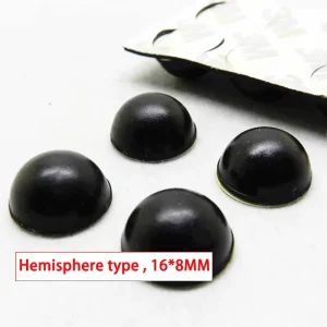 20pcs Hemisphere 3M Audio Speaker Amplifier Shock Absorber Feet Pad Vibration Absorption Rubber Anti shock Self adhesive 16*8mm