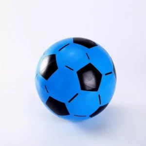 22 Centimeter Small Lightweight Rubber Inflatable Children’s Football PVC Colored Elastic Bouncing Ball Eco Friendly Durable