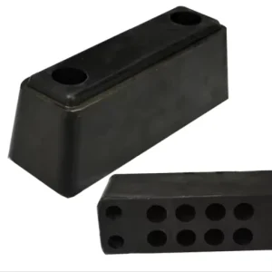 245*80*90mm Wharf Strip Buffer Wall Plate Workshop Warehouse Anti-Collision Rubber Block Traffic Facility