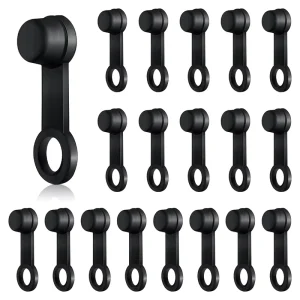 24Pcs Brake Bleeder Screw Caps Grease Zerk Fitting Cap Rubber Dust Cover with Keeper for Cars Motorcycles Bicycles Accessories