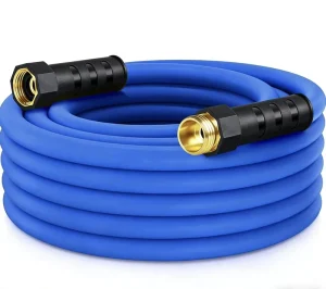 25FT 5/8″ Non-Expandable Rubber Plastic Water Hose Kink Resistant UV Abrasion Corrosion Resistant