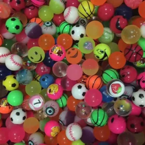 25mm Rubber Mixture 30% Basic Ball and 70% Colorful Ball Jump Ball for Vending Machine