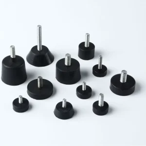 26mm M8 x 30mm Adjustable Threaded Shock-Absorbing Rubber Foot for Machinery