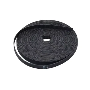 2GT GT2 6 Series Black Rubber Open Timing Belt for Power Transmission