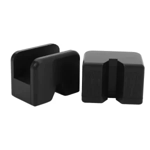2PCS Universal Rubber Axle Jack Pad Adapter Frame Rail Pinch Weld Protector for SUV Car