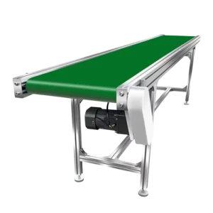 2mm Thick PVC Belt Conveyor for Automatic Laptop Assembly Line Adjustable Speed New Condition for Manufacturing Plant Industries