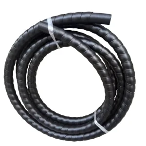 3/4-Inch EPDM Spiral Rubber Hose Protector Cover with Welding for Fuel Hose