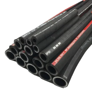 3 8″ 4000psi Synthetic Rubber Pressure Washer Hose Extension Fabric Wire Braids SAE100 R3 R6 Standard Oil Weather Resistant