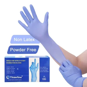 3 Mil Disposable Powder free Nitrile Gloves 9 Inch 100 Pcs Box CE EN455 Certified Medical Guantes