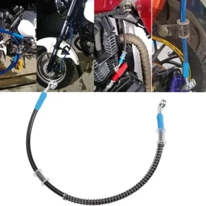 3.2X7.5mm Motorcycle Braided Steel Clutch Oil Hose Brake Lines with M10 28° 28° Banjo End Fittings