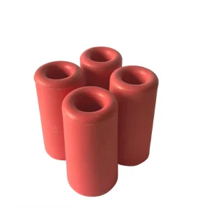 30*30mm Round Rubber Stopper Red Color Rubber Stop for Door Custom Molded Door Stopper