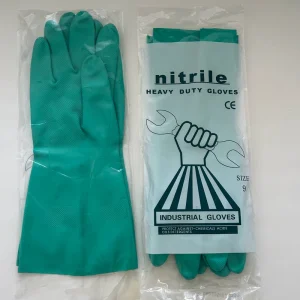 33cm Labor Gloves Nitrile Rubber Oil Resistant Protective Gloves Acid Alkali Chemical Resistant Nitrile Glove Work