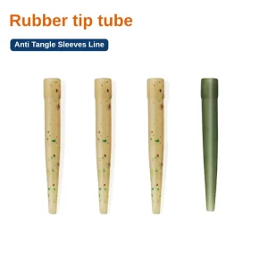 38mm Anti-Tangle Tapered Rubber Rig Sleeves for Carp Fishing