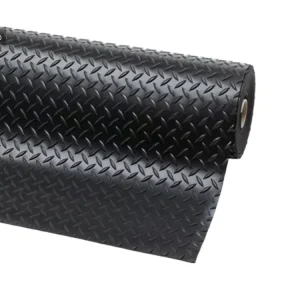 3mm-6mm Pyramid Pattern Willow Leaf Rubber Floor Sheet Mat Roll