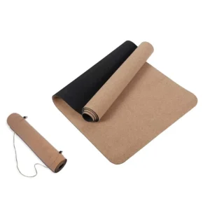 3mm Eco friendly Natural Rubber Yoga Mat Non Slip Cork with Custom Logo Factory Direct Pilates Exercise Mat
