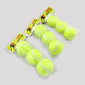 3pcs Sports Rubber Tennis Ball for Pet Entertainment Chew Balls
