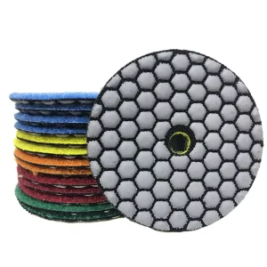 4″ 100MM Resin Bond Diamond Dry Flexible Floor Polishing Pads Sanding Disc Grinding Disc for Granite Marble