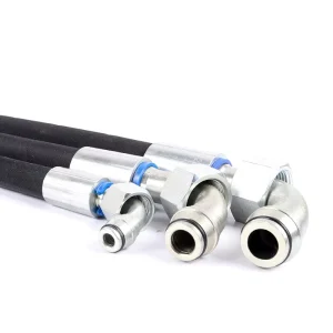 4 Inch 100mm ID High-Pressure Black NBR Rubber Water Discharge and Suction Hose, High-Tensile Textile-Moulded