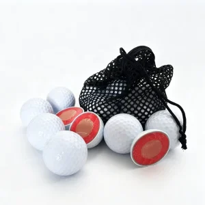 4 Layer High Performance Excellent Response Close To Pro V1x Soft 4 Piece Cast Urethane Tour Golf Balls With Mesh Drawstring Bag