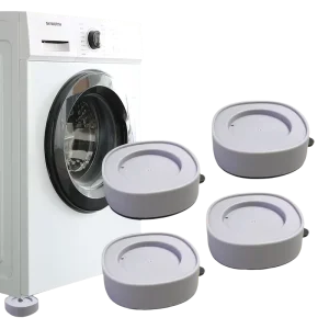 4-Pack Rubber Vibration-Damping Pads for Washers and Dryers Noise Reduction