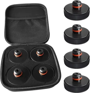 4-Piece Car Rubber Lifting Jack Pad Adapter for Model 3 Model S Model X